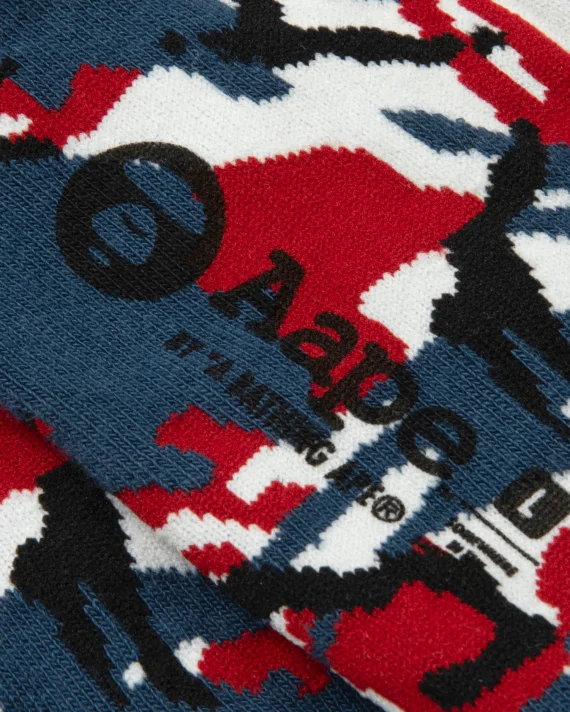 AAPE  Moonface camo socks for Men | Best Price UAE
